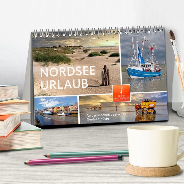 Produktbild: Nordsee-Urlaub (Tischkalender 2026 DIN A5 quer), CALVENDO Monatskalender