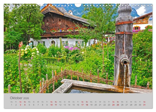 Produktbild: Garmisch-Partenkirchen Werdenfelser Land (Wandkalender 2026 DIN A3 quer), CALVENDO Monatskalender