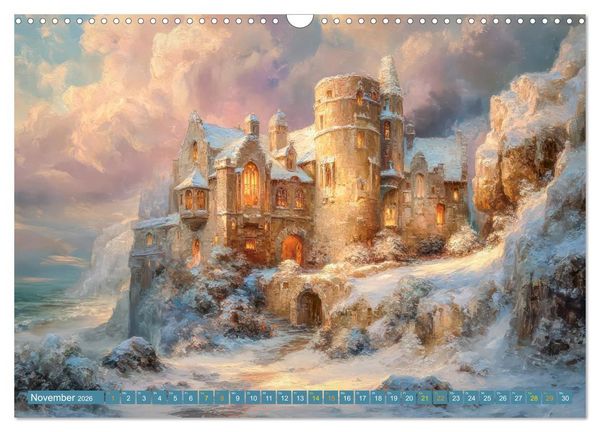 Produktbild: M&auml;rchenschl&ouml;sser - Imposante Fantasiepal&auml;ste (Wandkalender 2026 DIN A3 quer), CALVENDO Monatskalender