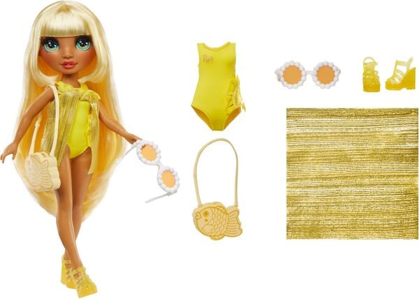 Rainbow High Swim & Style Fashion Doll- Sunny (Yellow)