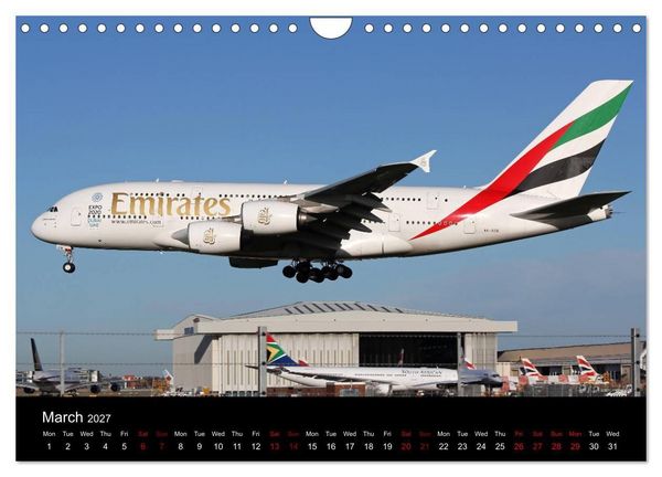 Produktbild: A380 SuperJumbo (Wall Calendar 2027 DIN A4 landscape), CALVENDO 12 Month Wall Calendar