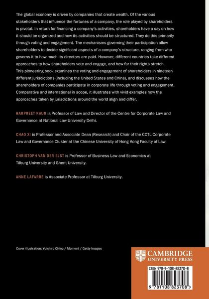 Produktbild: The Cambridge Handbook of Shareholder Engagement and Voting
