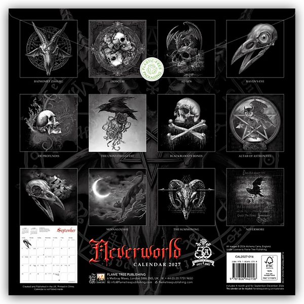 Produktbild: Alchemy Neverworld 2027 &ndash; Original Flame Tree Publishing-Kalender [Kalender]