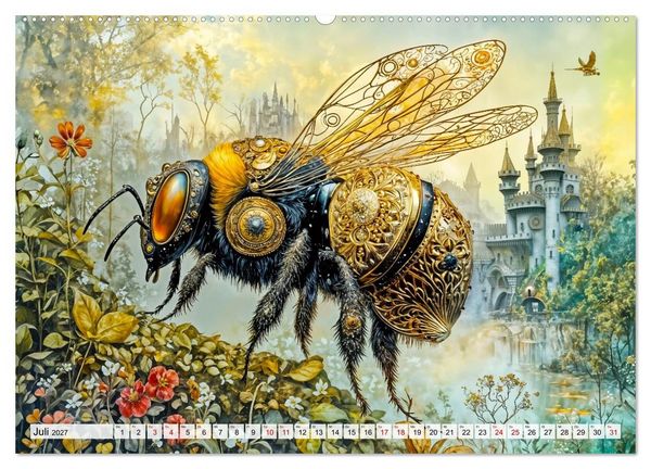 Produktbild: Steampunk Fabelwelten - Magische Kreaturen in Fantasiewelten (Wandkalender 2027 DIN A2 quer), CALVENDO Monatskalender