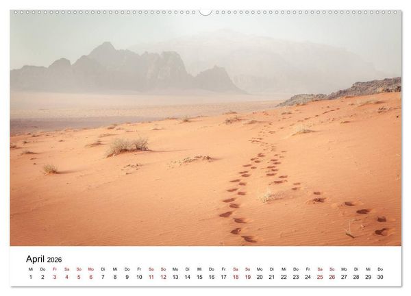 Produktbild: W&uuml;sten der Welt (hochwertiger Premium Wandkalender 2026 DIN A2 quer), Kunstdruck in Hochglanz