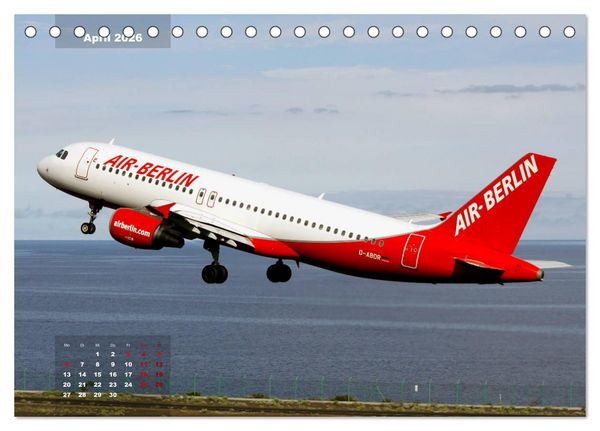 Produktbild: In Memoriam Air Berlin (Tischkalender 2026 DIN A5 quer), CALVENDO Monatskalender