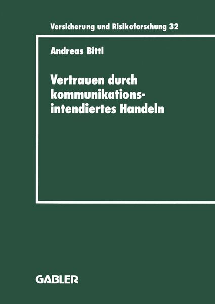 Produktbild: Vertrauen durch kommunikationsintendiertes Handeln