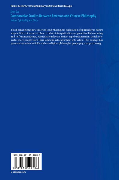 Produktbild: Comparative Studies Between Emerson and Chinese Philosophy