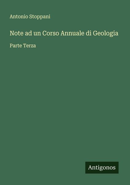 Produktbild: Note ad un Corso Annuale di Geologia