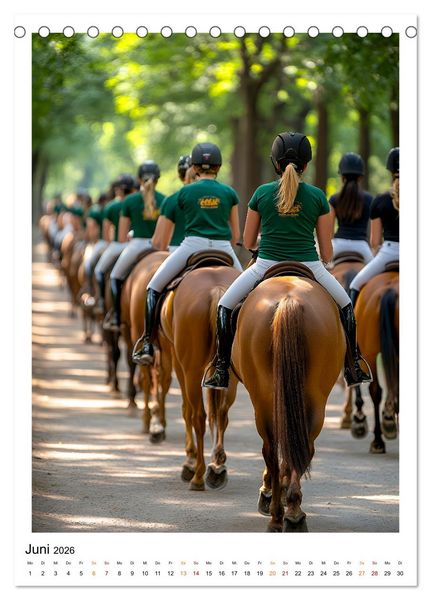 Produktbild: Faszination Reiten (Tischkalender 2026 DIN A5 hoch), CALVENDO Monatskalender