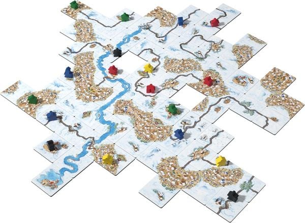 Produktbild: Hans im Gl&uuml;ck HIGD0508 - Carcassonne Winter-Edition V3.0, Strategiespiel (Eigenst&auml;ndige Version)