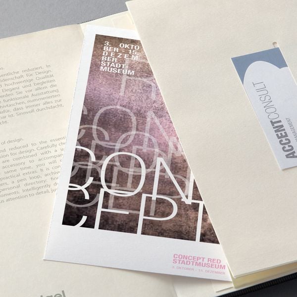 Produktbild: SIGEL CO695 Notizbuch Conceptum, ca. A5, dotted, Hardcover, grau/rot