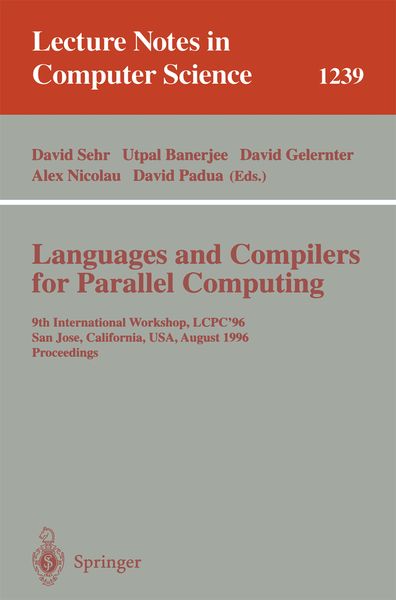Produktbild: Languages and Compilers for Parallel Computing