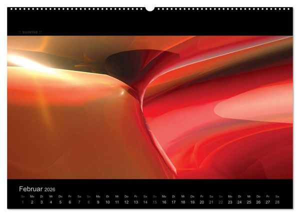 Produktbild: Abstrakte Kunst (hochwertiger Premium Wandkalender 2026 DIN A2 quer), Kunstdruck in Hochglanz