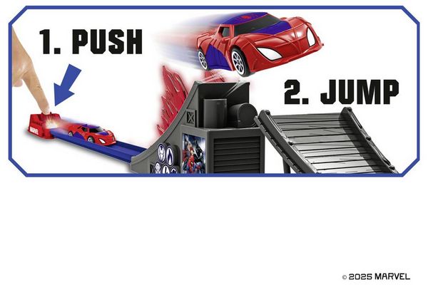 Produktbild: JADA TOYS Marvel Bridge Jumper Rennstrecke