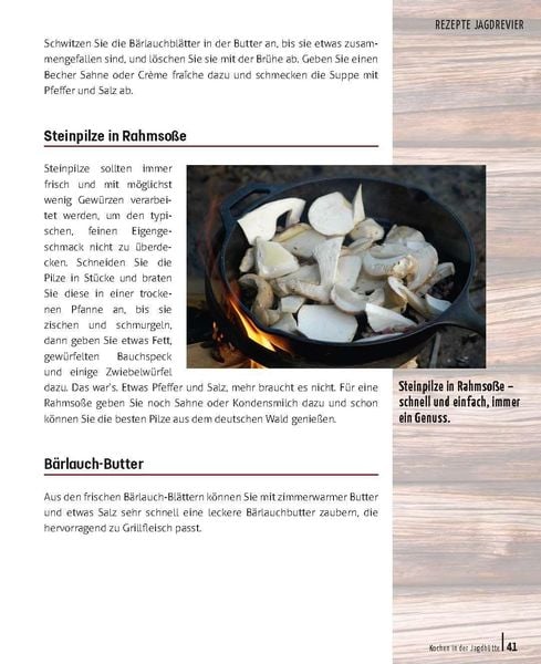 Kochen in der Jagdhütte