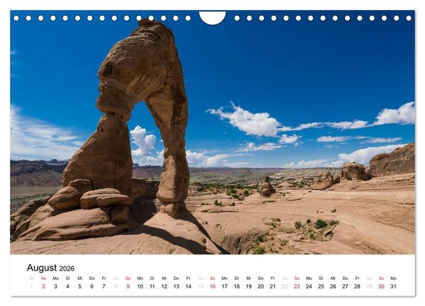 Produktbild: Nationalparks in Utah (Wandkalender 2026 DIN A4 quer), CALVENDO Monatskalender