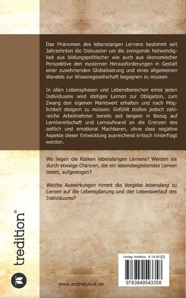 Produktbild: Lebenslanges Lernen zwischen Notwendigkeit und Chance