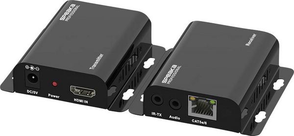Produktbild: SpeaKa Professional SP-HDMIS-210 HDMI&reg; HDMI Extender &uuml;ber Heimnetzwerk (IP-basiert) 200m