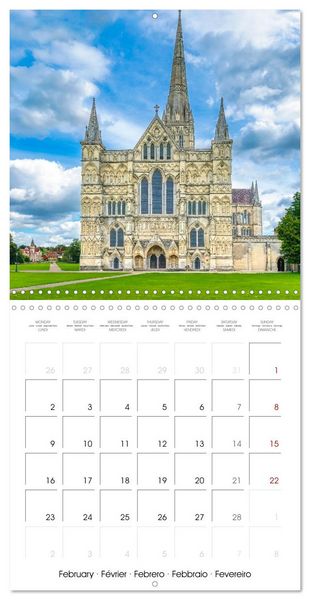 Produktbild: South England - Impressions from south western counties (Wall Calendar 2026 12 &times; 12 Inch) CALVENDO 12 Month Wall Calendar