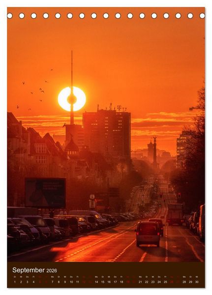 Produktbild: Berliner Fernsehturm - Magische Momente (Tischkalender 2026 DIN A5 hoch), CALVENDO Monatskalender