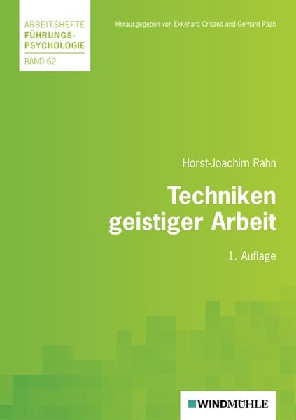 Produktbild: Techniken geistiger Arbeit