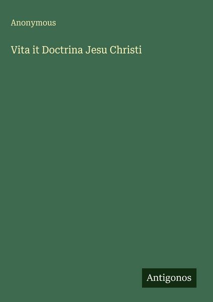 Produktbild: Vita it Doctrina Jesu Christi