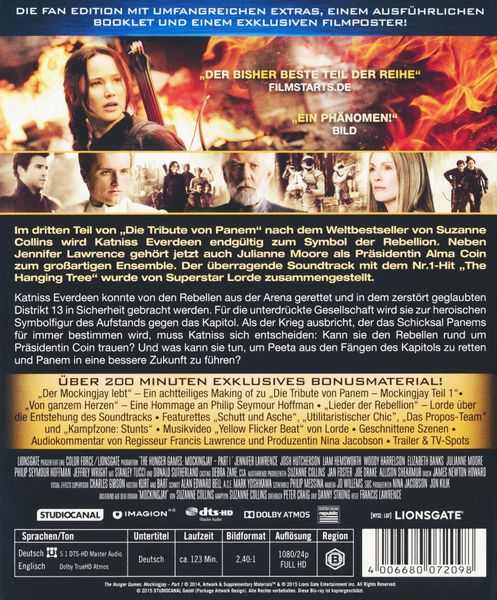 Produktbild: Die Tribute von Panem - Mockingjay 1