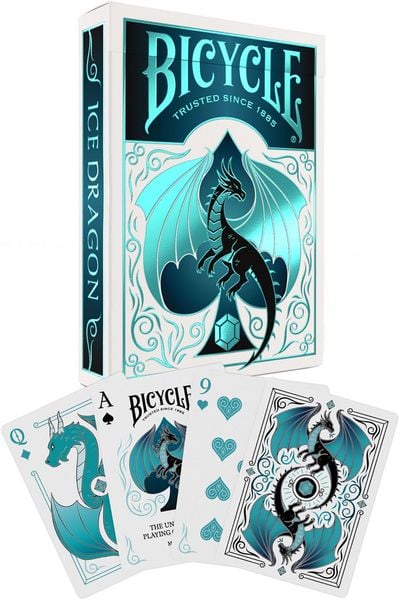 Produktbild: Bicycle&reg; Ice Dragon (Designer Spielkarten, Poker, Skat...)