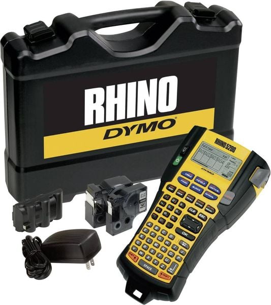 DYMO RHINO 5200 Kit Beschriftungsgerät Geeignet für Schriftband: IND 6 mm, 9 mm, 12 mm, 19 mm