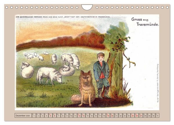 Produktbild: Gru&szlig; aus Travem&uuml;nde (Wandkalender 2026 DIN A4 quer), CALVENDO Monatskalender