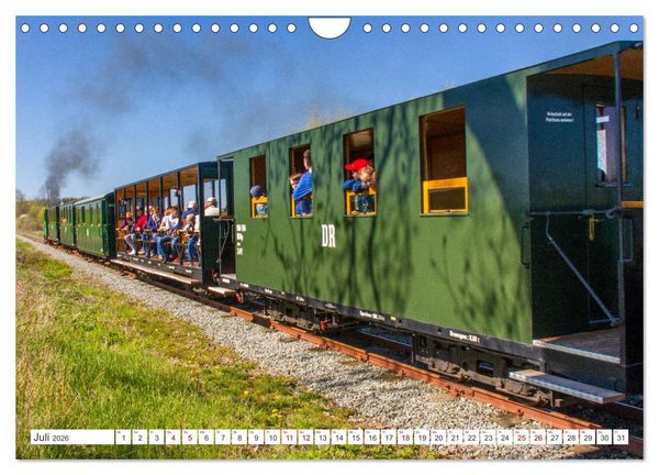 Produktbild: De L&uuml;tt Kaffeebrenner &ndash; Impressionen einer Mecklenburger Kleinbahn (Wandkalender 2026 DIN A4 quer), CALVENDO Monatskalender