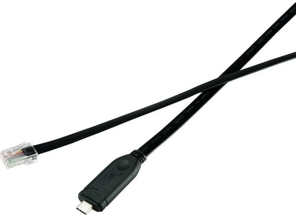 Produktbild: Renkforce USB-C&reg;, RJ45 Adapterkabel [1x USB-C&reg; Stecker - 1x RJ45-Stecker 8p8c] 3.00 m Schwarz