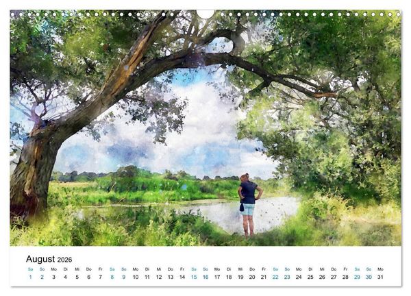 Produktbild: Havelland in Aquarell (Wandkalender 2026 DIN A3 quer), CALVENDO Monatskalender