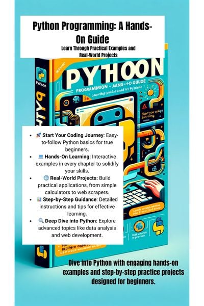Produktbild: Python Programming: A Hands-On Guide (Hello World E-books STEM, #1)