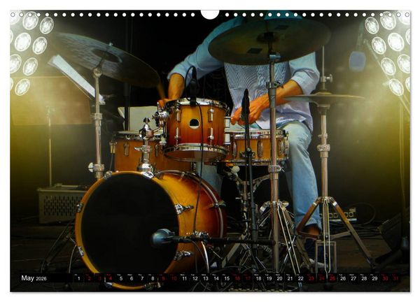 Produktbild: Drums On Stage - Let's Rock (Wall Calendar 2026 DIN A3 landscape), CALVENDO 12 Month Wall Calendar