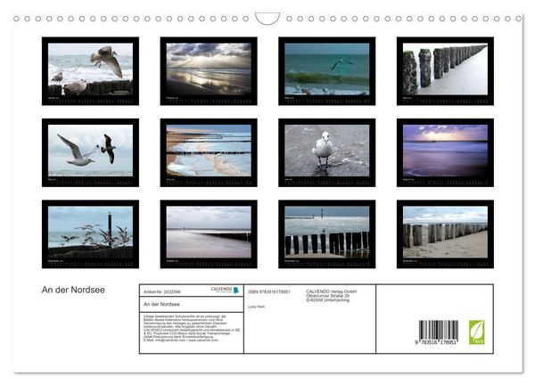 Produktbild: An der Nordsee (Wandkalender 2026 DIN A3 quer), CALVENDO Monatskalender