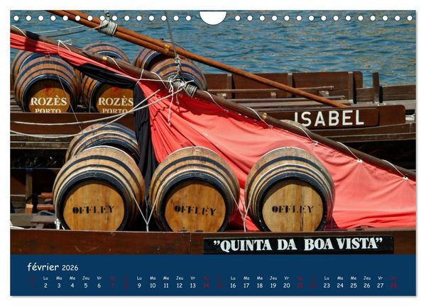 Produktbild: Porto - ville color&eacute;e sur le Douro (Calendrier mural 2026 DIN A4 vertical), CALVENDO calendrier mensuel