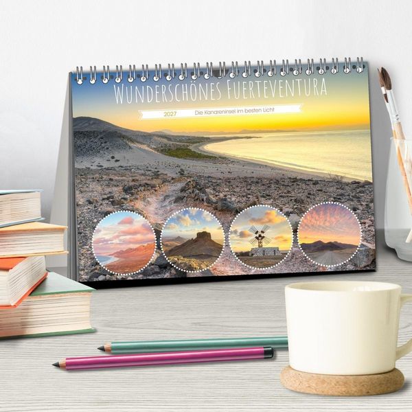 Produktbild: Wundersch&ouml;nes Fuerteventura (Tischkalender 2027 DIN A5 quer), CALVENDO Monatskalender