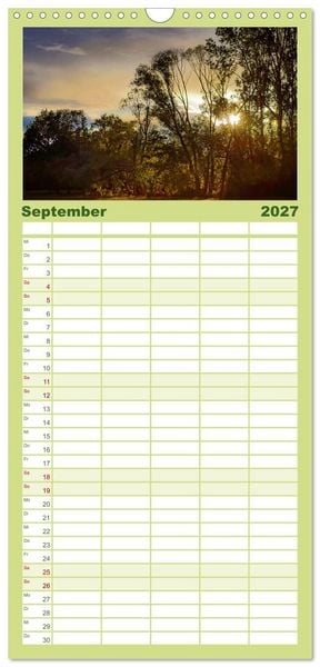 Produktbild: Familienplaner 2027 - Dreieich Natur Pur mit 5 Spalten (Wandkalender, 21 x 45 cm) CALVENDO