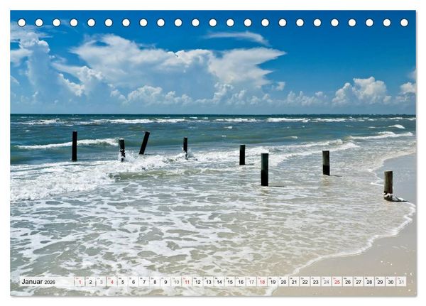 Produktbild: Sonne, Strand & Meer (Tischkalender 2026 DIN A5 quer), CALVENDO Monatskalender