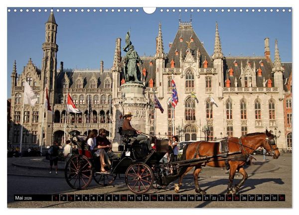 Produktbild: Br&uuml;gge - Belgien (Wandkalender 2026 DIN A3 quer), CALVENDO Monatskalender
