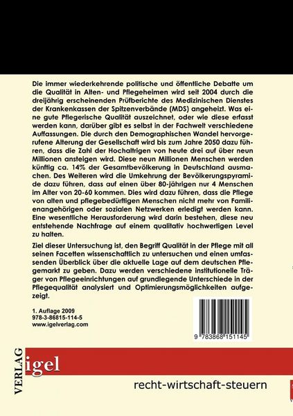 Produktbild: Qualit&auml;tssicherung in der Altenpflege