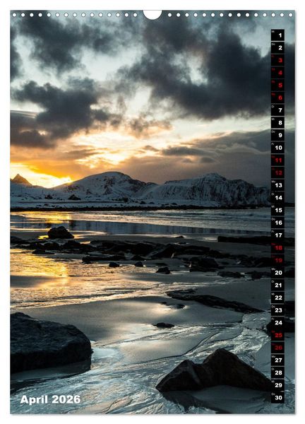 Produktbild: Lofoten. Poetische Landschaften (Wandkalender 2026 DIN A3 hoch), CALVENDO Monatskalender