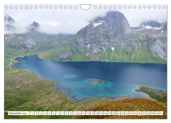 Produktbild: Norwegen - Unterwegs auf den Lofoten (Wandkalender 2026 DIN A4 quer), CALVENDO Monatskalender