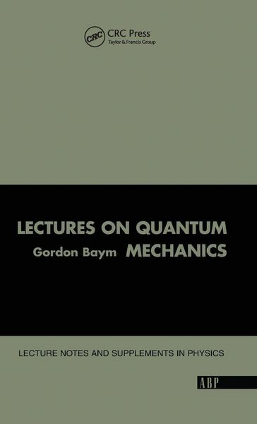 Produktbild: Lectures On Quantum Mechanics