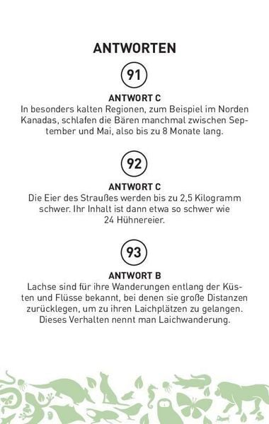 Produktbild: Das gro&szlig;e Tier-Quiz I ab 10 Jahren