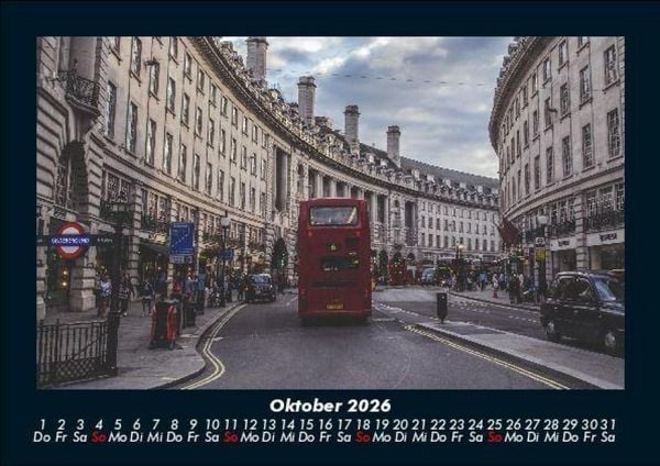 Produktbild: London 2026 Fotokalender DIN A5
