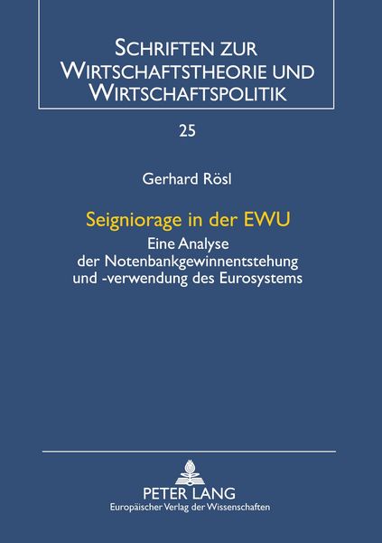 Produktbild: Seigniorage in der EWU