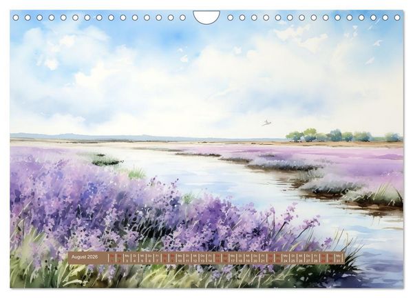 Produktbild: Urlaubszeit an der malerischen Nordseek&uuml;ste (Wandkalender 2026 DIN A4 quer), CALVENDO Monatskalender